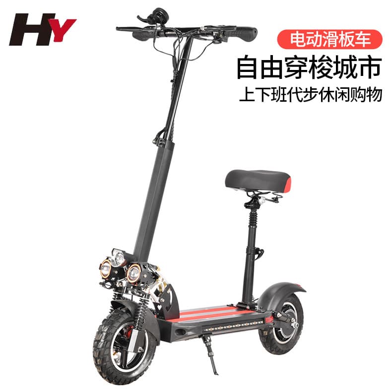 Cross-border Direct Supply Electric Scooter 10-inch Portable Foldable Standing Small Electric Vehicle for Commuting and Errands