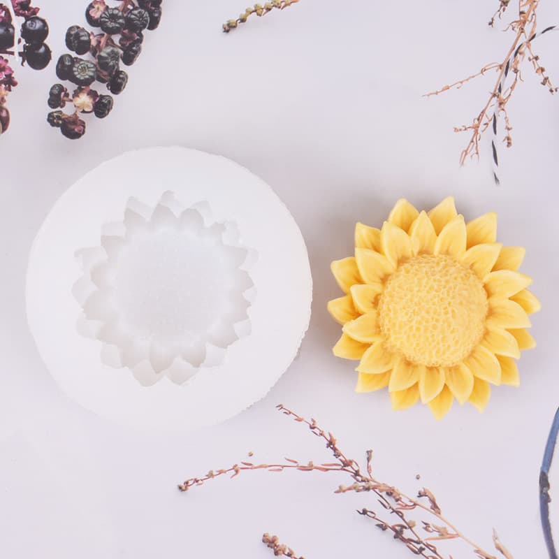 Sunflower sunflower handmade soap silicone mold aromatherapy candle diy gypsum soft pottery resin dripping ornaments