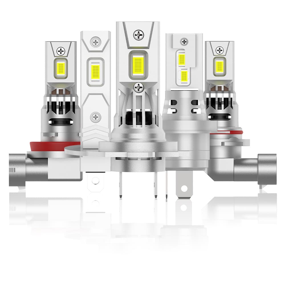 New Plug-in X9 Cross-border Hot-selling Car LED Headlight H1 H7 H11 9005 9006 H4 with Fan