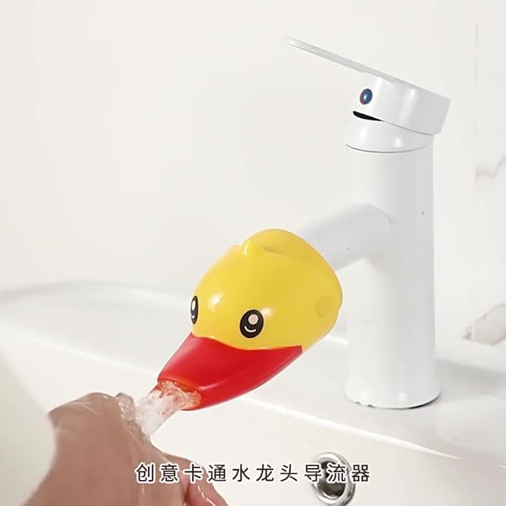 Cartoon Faucet Extension Nozzle Aid for Children, Anti-Splash Hand Washing Guide and Extender