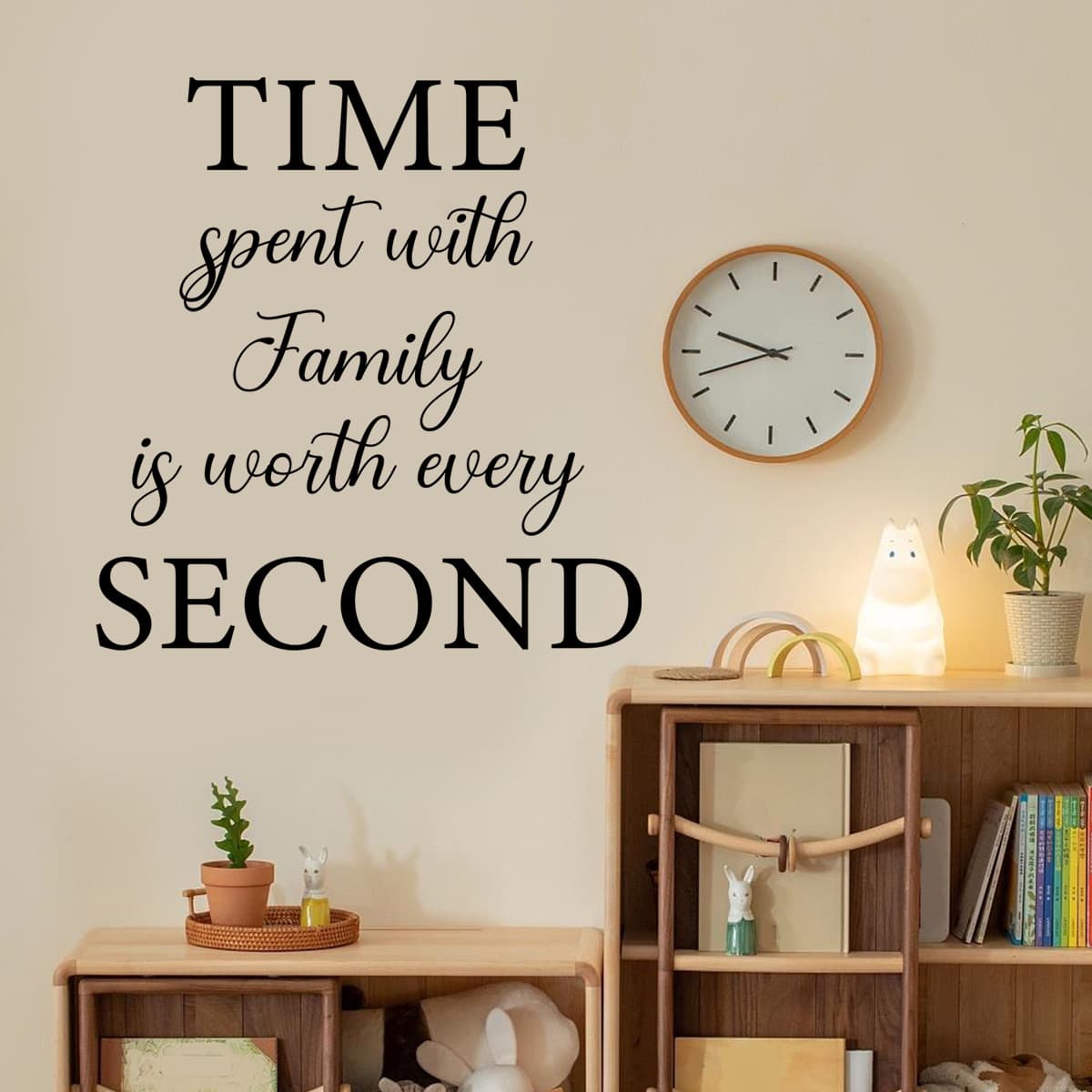MS6510 Simple Inspirational English Creative Wall Sticker for Bedroom Living Room Background Wall Decoration Self-Adhesive Wall Sticker