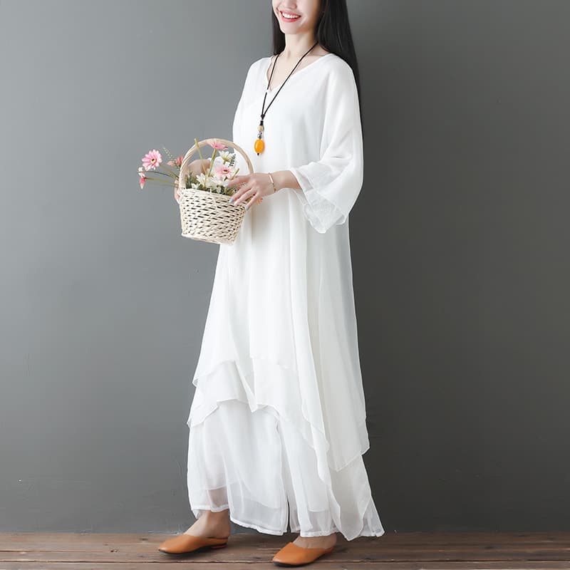 Actual Photo 2025 Zen Dance Outfit Women's Set Chinese Style Zen Dress Tea Dress Two-Piece Set