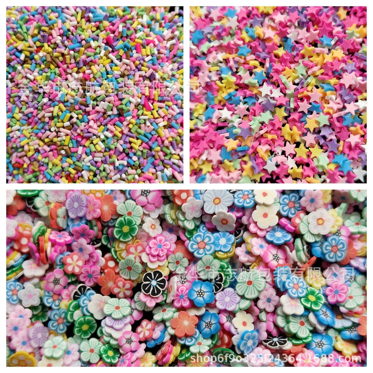 Cross-border simulated soft clay fruit slices, chocolate chips, bubble beads, sequins, ice cubes, sugar granules/DIY jewelry manicure materials
