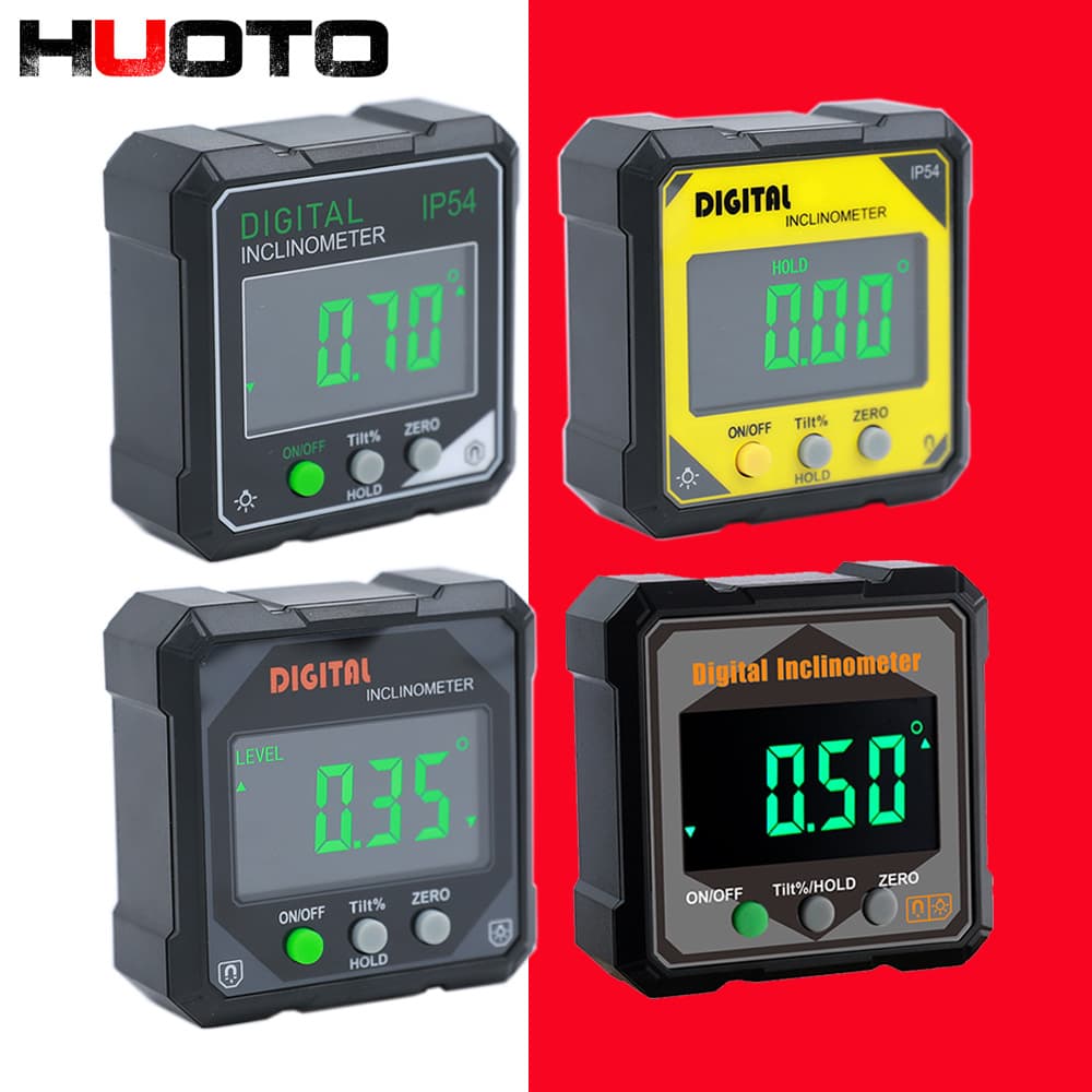 New IP54 Digital Display Inclination Box Inclinometer Angle Measuring Instrument Level Slope Gauge Suitable for Home Use