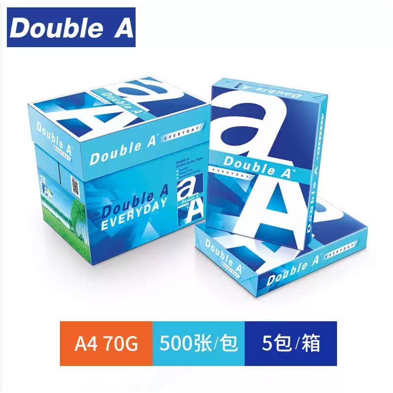 Double A A4 Printing Paper Copy Paper Daboe 70g 80g Double-Sided Printing Paper 5 Packages per Box