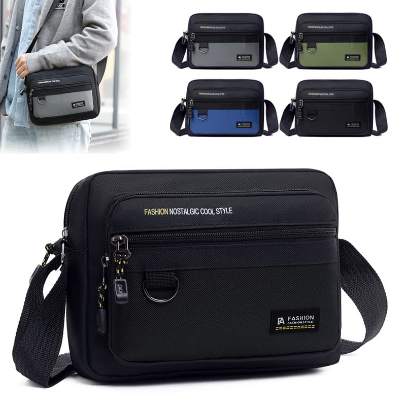 Cross-border New Style Shoulder Bag for Men Casual Crossbody Oxford Cloth Phone Bag Business Bag for Men Small Backpack