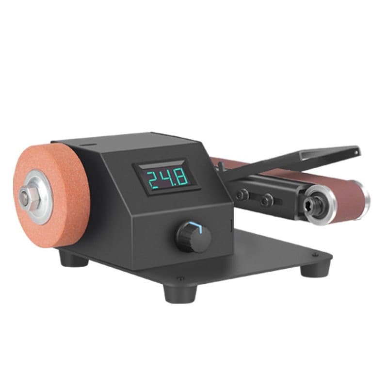 Micro small belt sander mini electric polisher sharpening tool benchtop sandpaper belt sanding machine