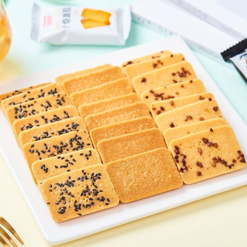 【Cat Leo】Original Flavor Dry Baked Cake Biscuits Office Snack Cheese Biscuits Individual Pack