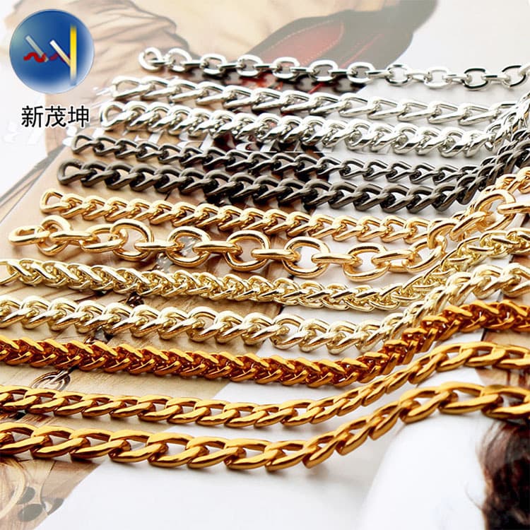 Hook buckle bag chain women's bag chain hardware accessories crossbody bag strap ready-made adjustable metal chain replacement bag strap