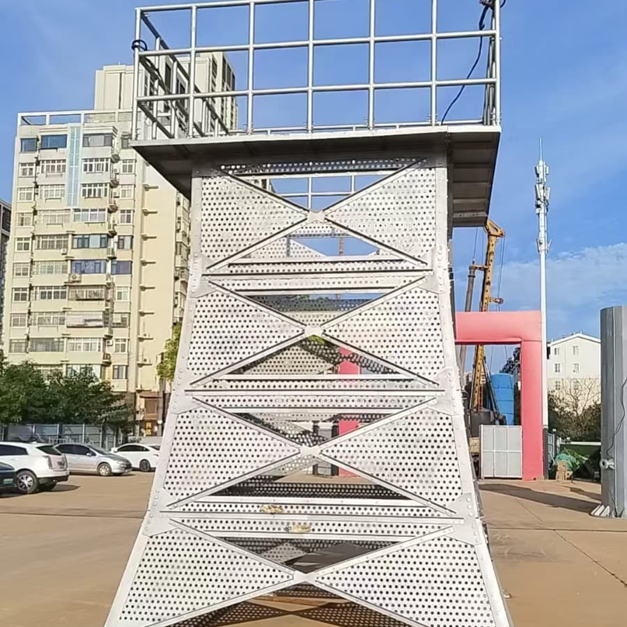 Decorative chimney tower, chimney support frame