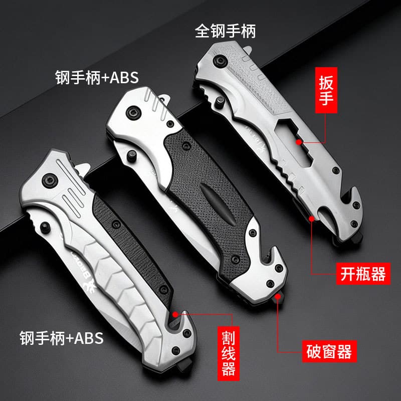 Folding Knife Multi-Function High Hardness Camping Tactical Survival Handle Meat Knife Outdoor Folding Knife Wholesale