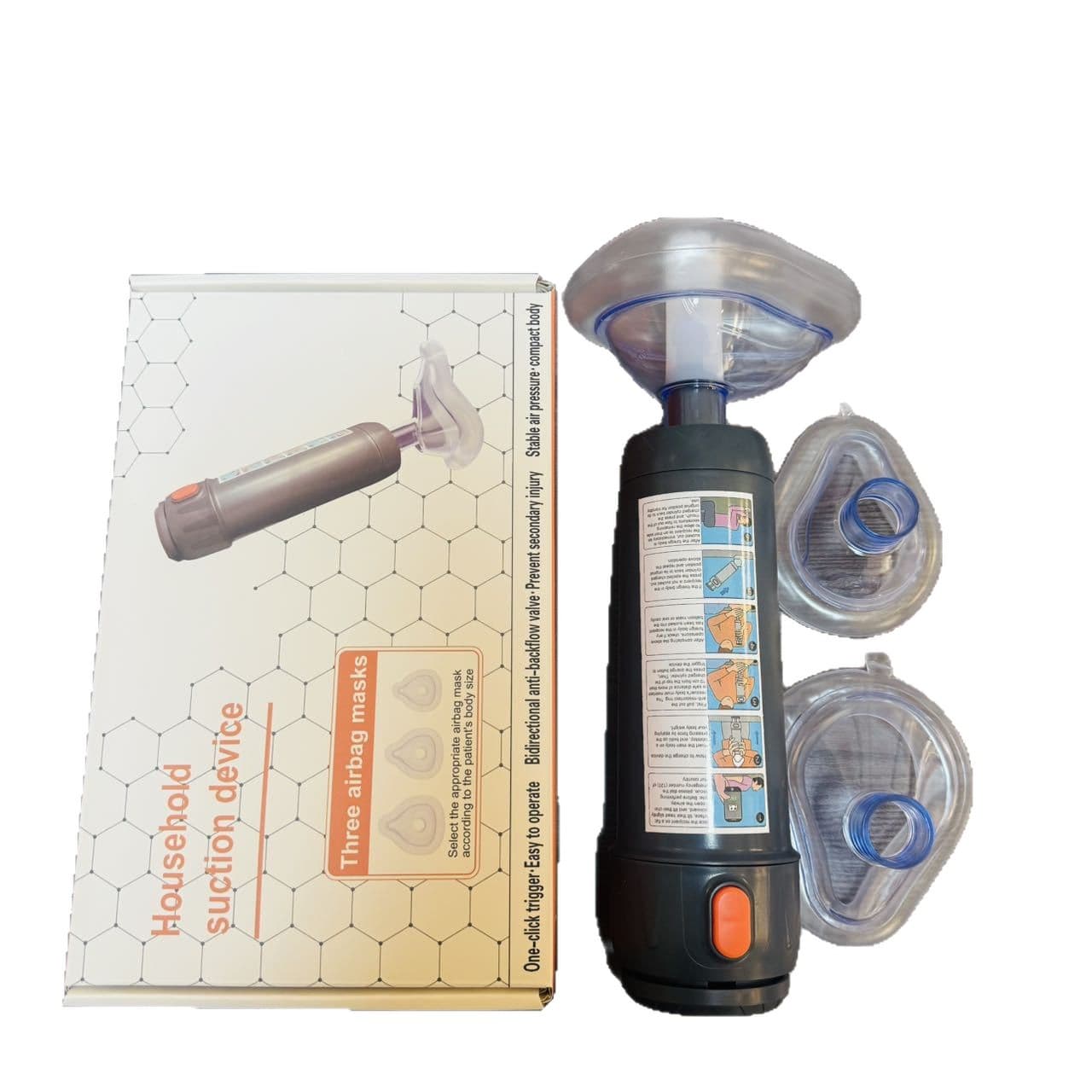 Heimlich Self-Rescue Device Anti-Choking Emergency Tool Portable Suction Tube for Children