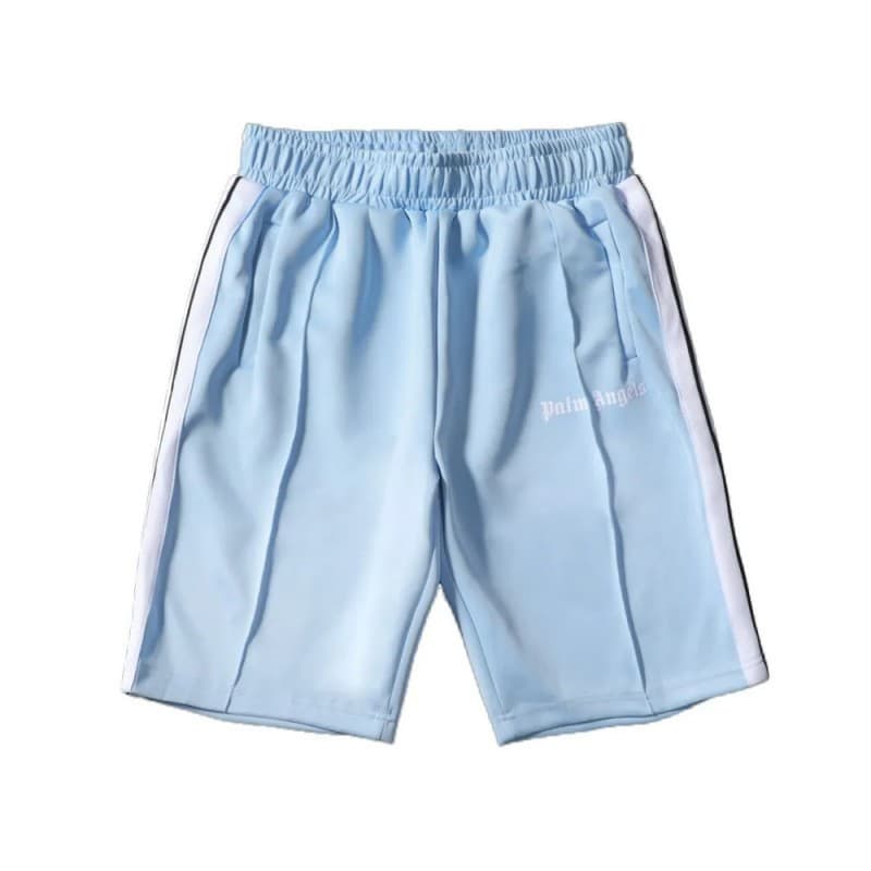 American Streetwear Palm Angels Striped Webbing Contrast 5-Inch Shorts Straight-Leg Sporty Comfortable Casual Pants for Men