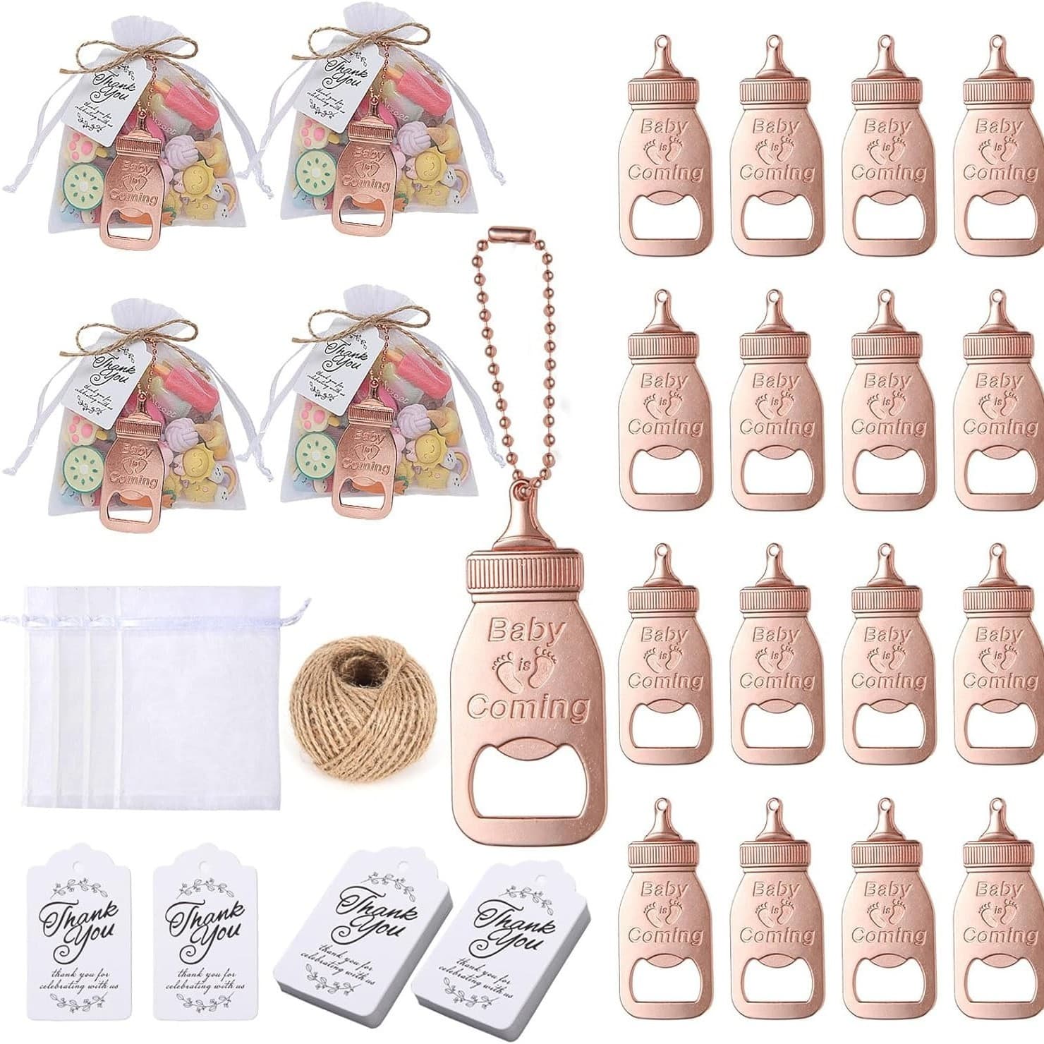 Baby Bottle Opener in Stock, Baby Shower Decoration, Baby Party Baptism Birthday Meal Gift Souvenir