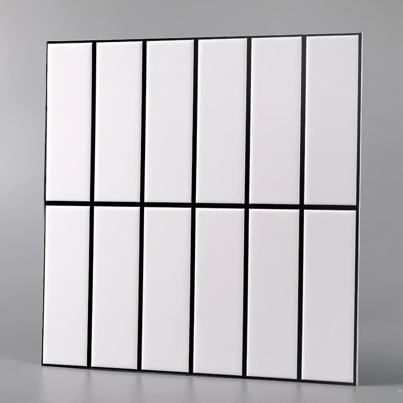 New Imitation Ceramic Tile Sticker Self-Adhesive Thickened Wall Sticker 3D Three-Dimensional Kitchen Bathroom Background Wall Decoration for Home