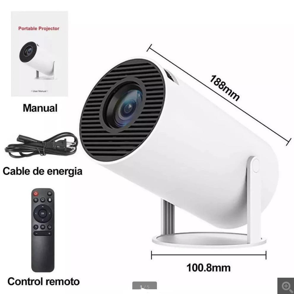 2026 Cross-border HY300 Screen Mirroring Projector, Home Use Outdoor Mini Projector, Phone Connection, Hot Selling
