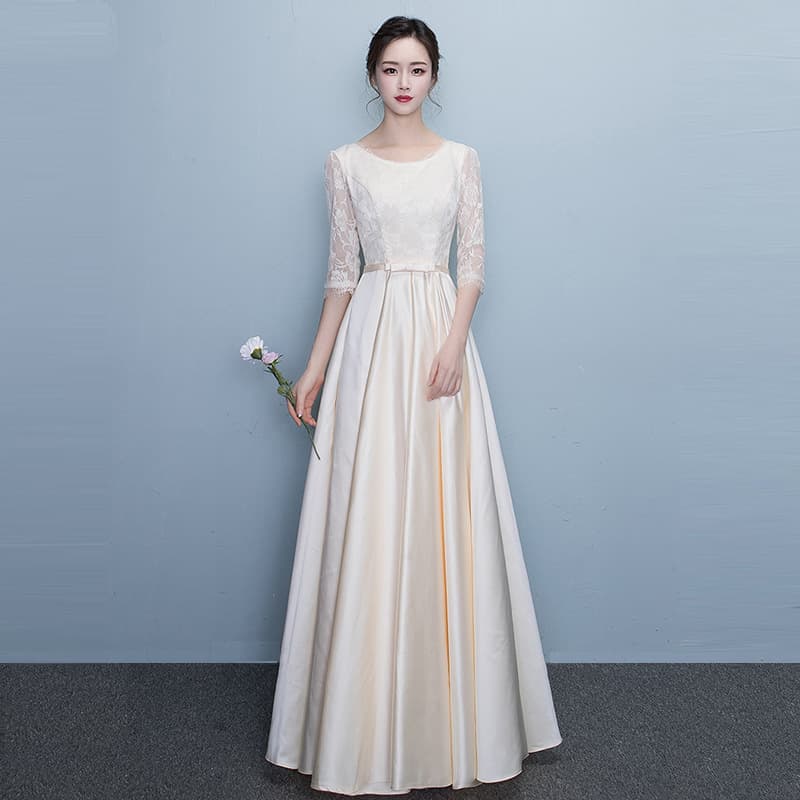 Champagne Dress 2025 New French Style High-End Engagement Banquet Host Birthday Dress Graduation Gown