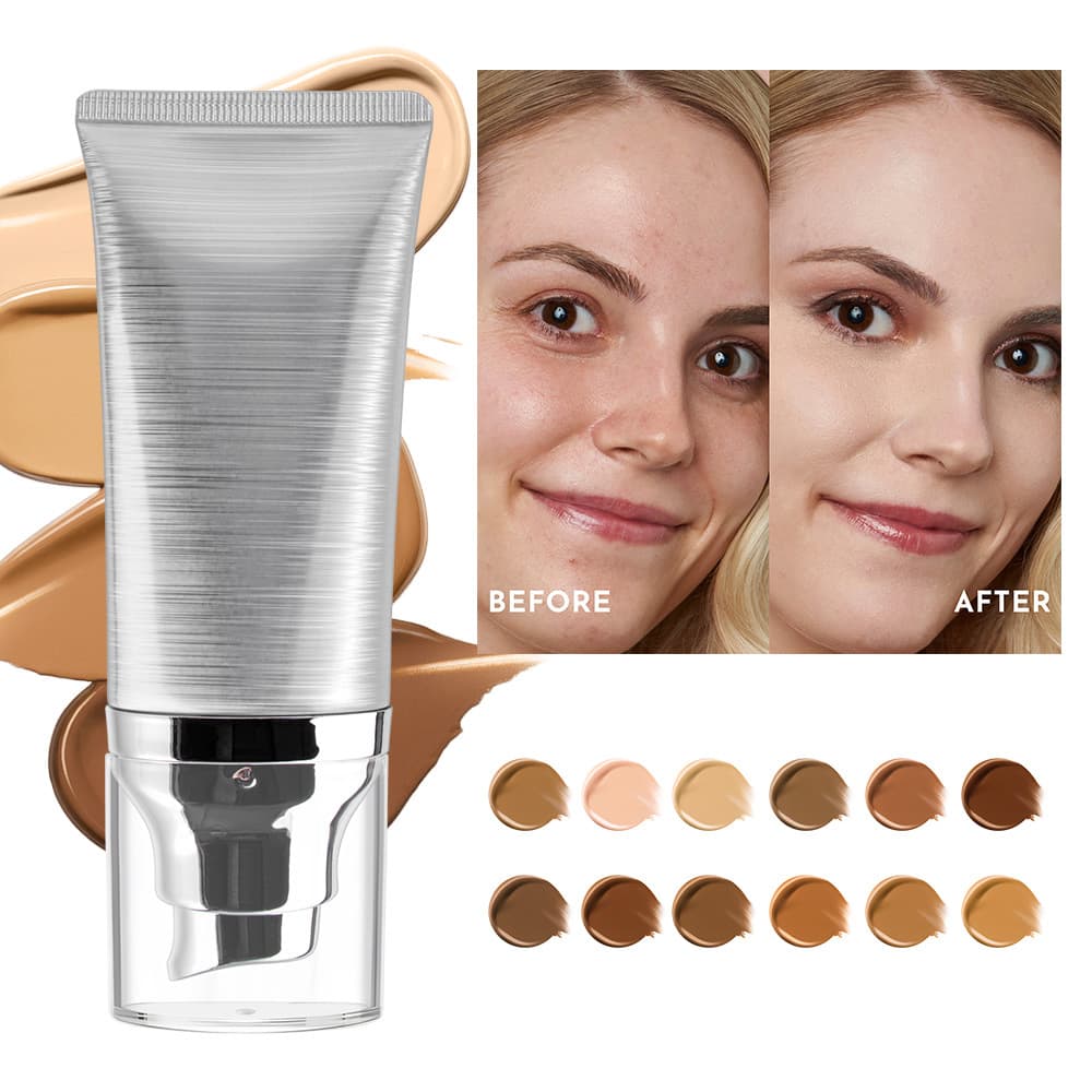 Cross-border Liquid Foundation European and American Flawless Long-Wear Foundation Matte Soft-Focus Skin-Fit Nourishing Oil-Control Foundation Cream No Logo