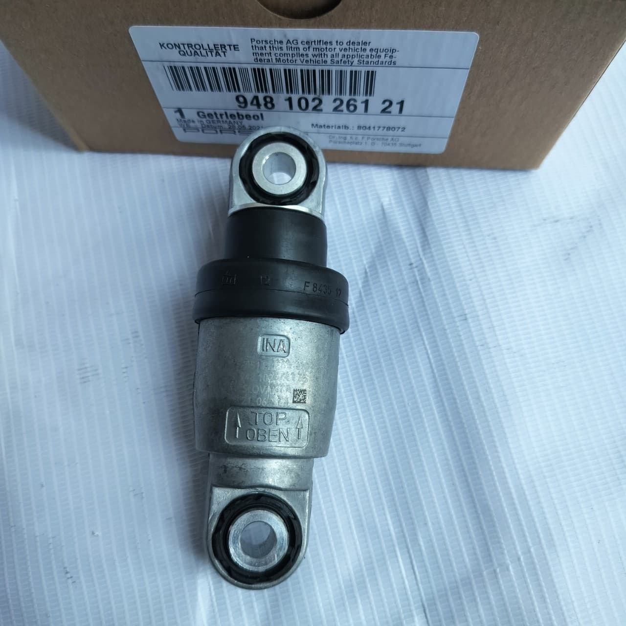 Compatible with Porsche Cayenne Panamera Macan 94810226121 Tensioner Engine Support Rod Belt Tensioner
