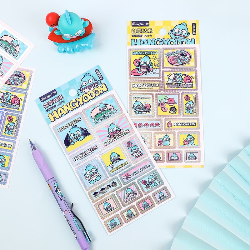 Guangbo Sanrio Stationery Mermaid Handon Sticker Clownfish Guka Sticker Half-Mermaid Scrapbook Stamp Sticker
