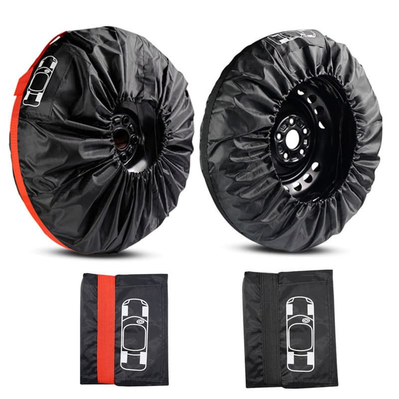 Cross-border hot-selling car accessories: tire covers, spare tire covers, snow tire storage bags, tire protectors.