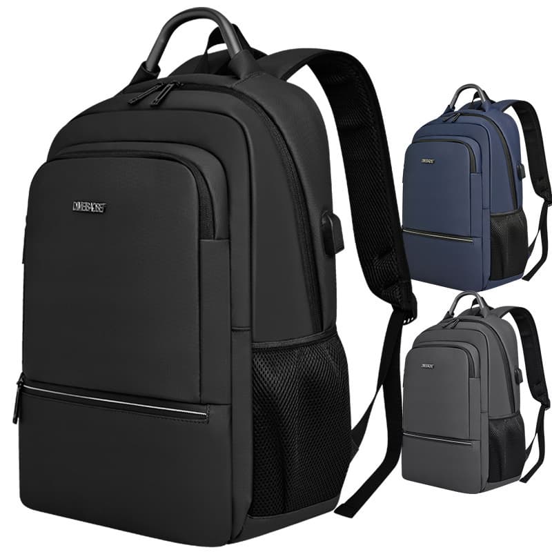 Men's Large Capacity Business Laptop Backpack, Water-resistant Minimalist High School/College Student Bag