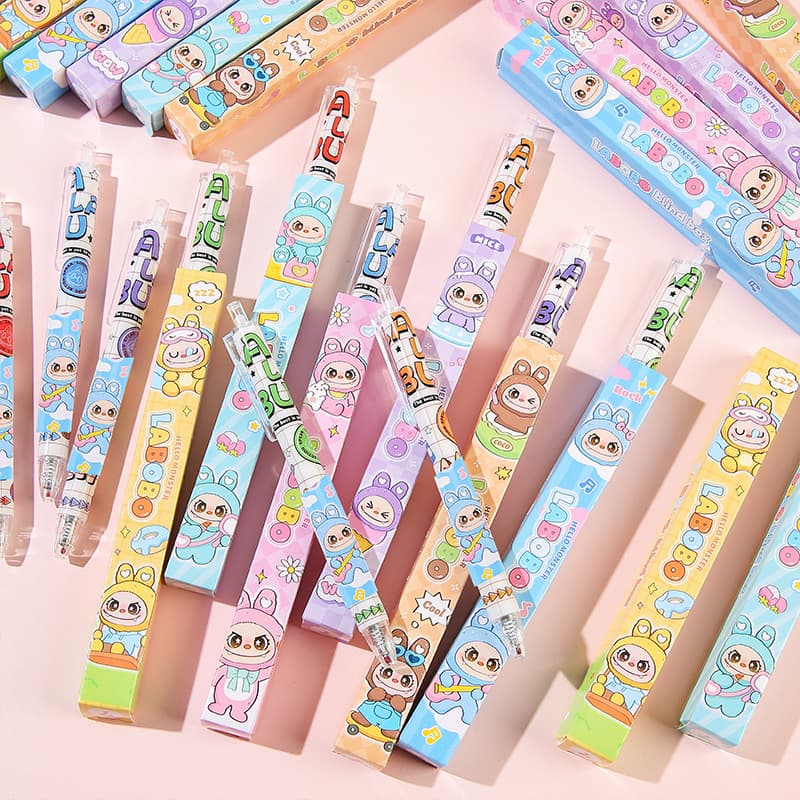 New Cartoon Cute Blind Box Pen Animal Blind Box Pen Lucky Draw Press Ballpoint Pen for Elementary School Students Kindergarten Gift