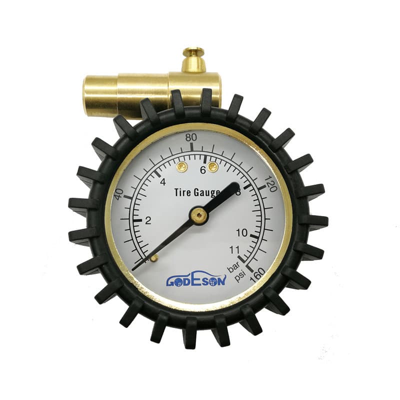 2-inch French Tire Pressure Gauge Mountain Bike Tire Tester High Precision Tire Gauge