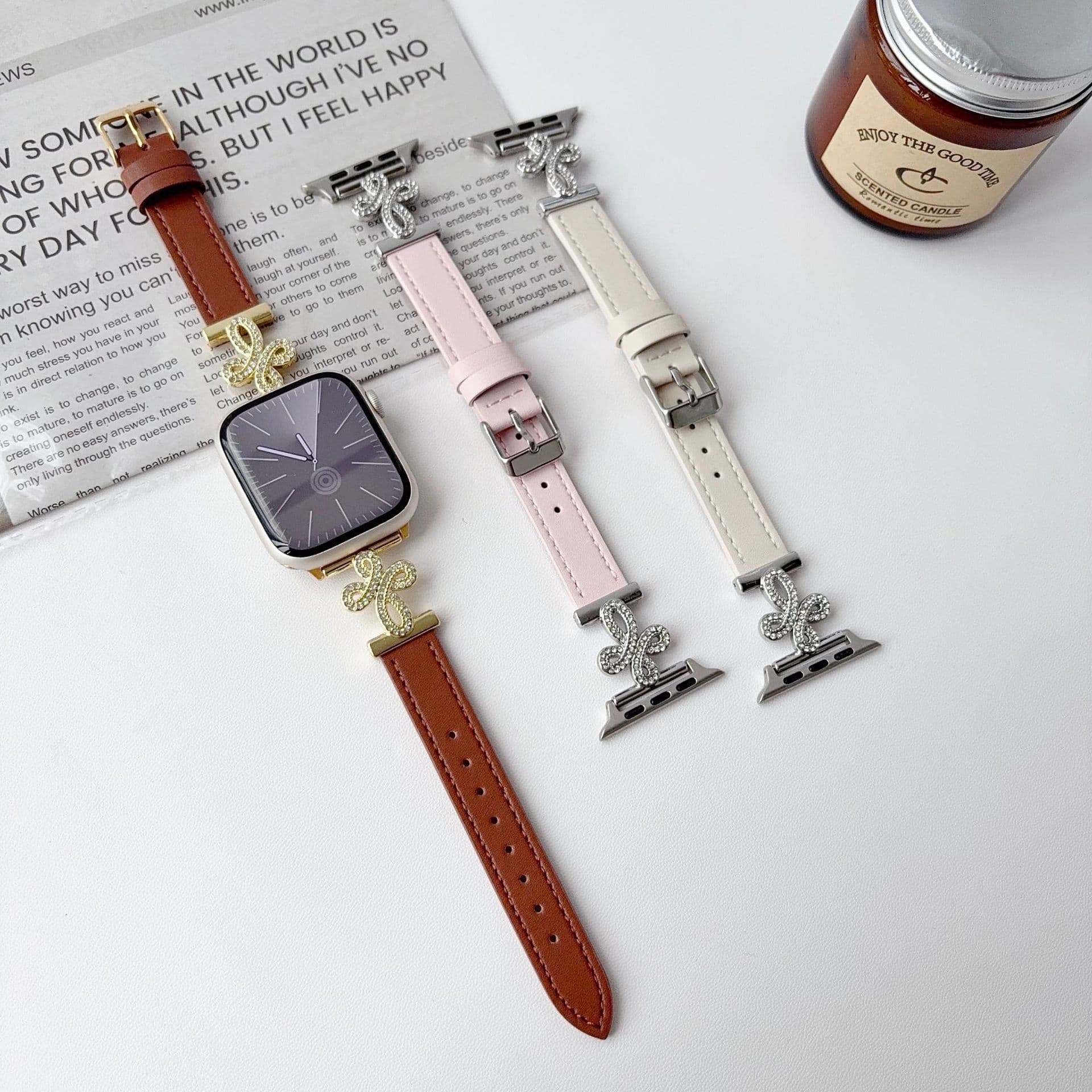Compatible with iWatch S11 S10 9 8 7 6 5 4 3 2 1 Band, Apple Watch Ultra Genuine Leather, Huawei GT4/5/6 Zinc Alloy, Xiaomi Band