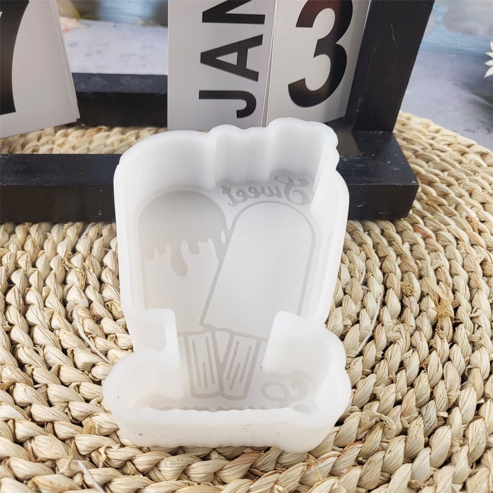 Z0114 Summer Sweet Ice Cream Aromatherapy Mold Crystal Glue Mold Silicone Mold DIY Decorative Silicone Mold