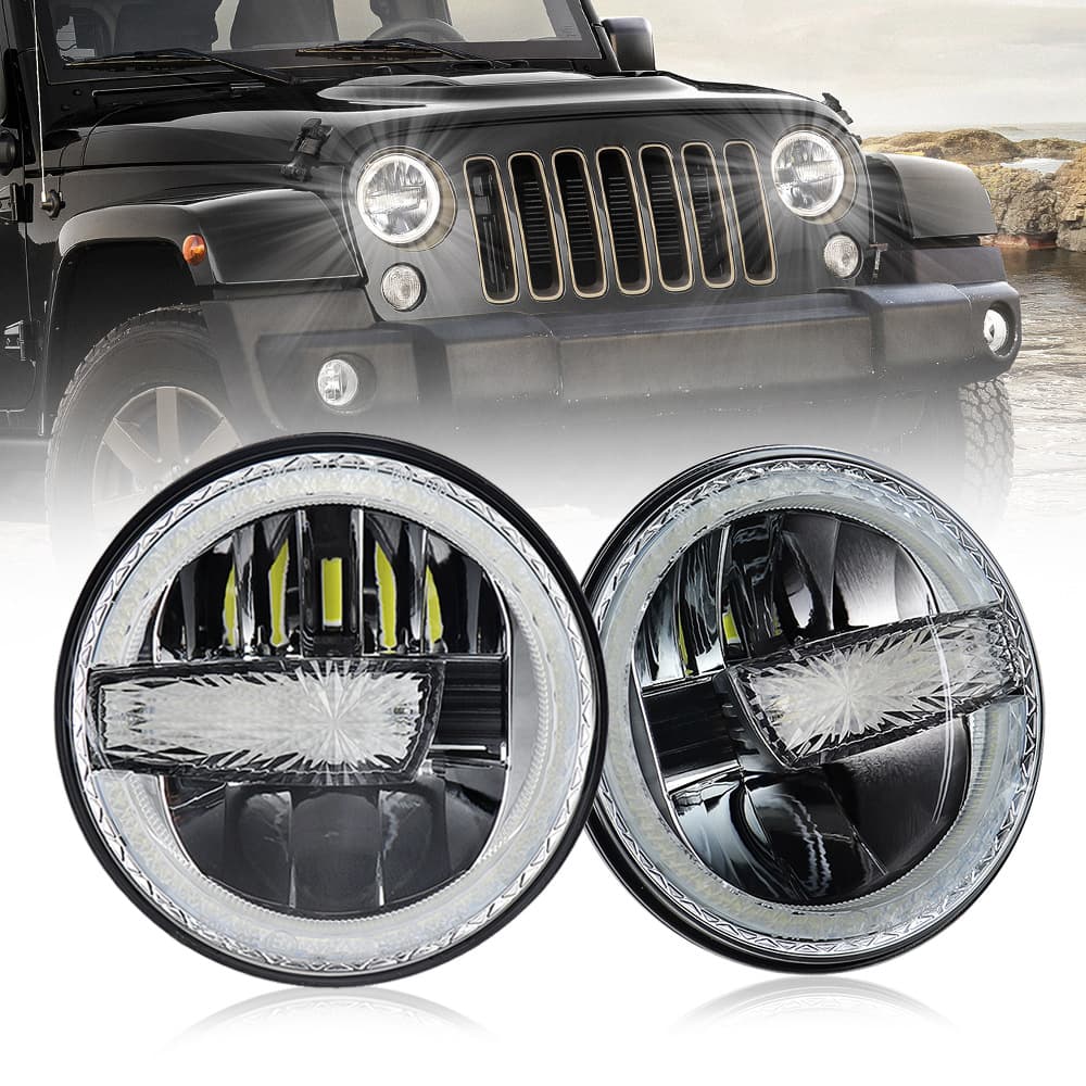 Suitable for JEEP Wrangler 7-inch headlight, Harley-Davidson headlight, Dodge Cherokee 7-inch light 2011