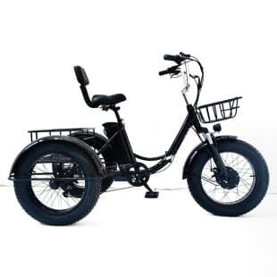 Hot Sale 20-inch Folding Fat Tire Electric Tricycle Pedal Tricycle Snow Lithium Battery Bicycle Wholesale
