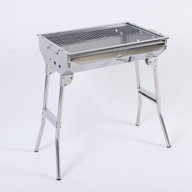Charcoal barbecue outdoor stainless steel barbecue household barbecue picnic charcoal grill barbecue rack spot wholesale