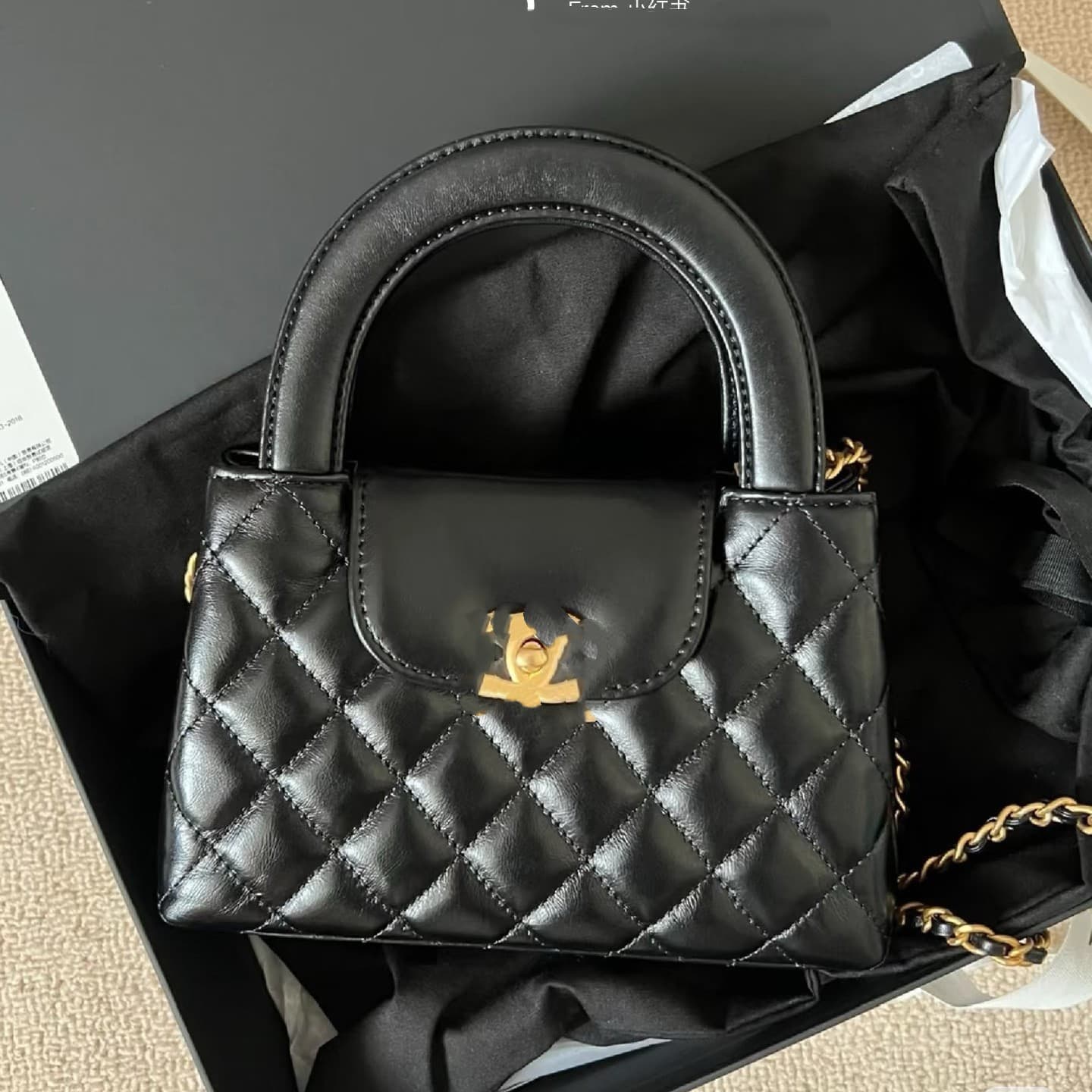 2024 Cross-Border Guangzhou High-Quality Original Leather Small Chanel-Style Kelly Handbag 2024 Fashionable Versatile New Genuine