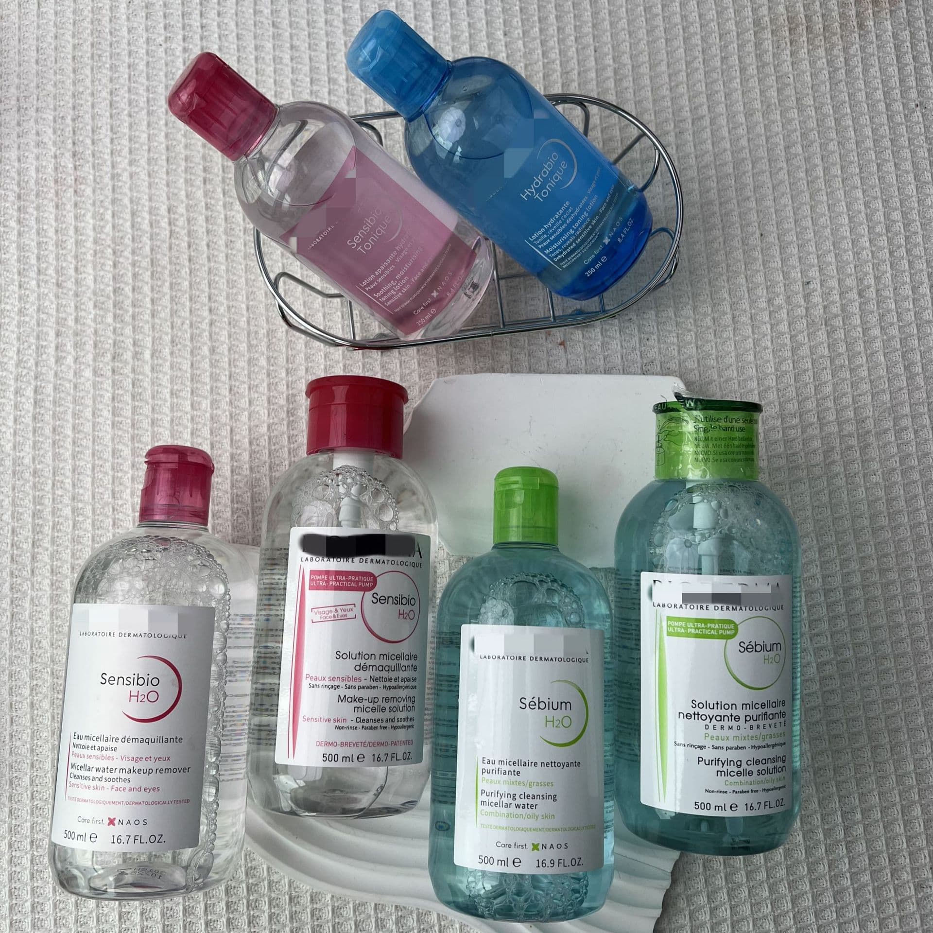 French Bede makeup remover water powder water blue water eye face eye lip makeup remover gentle deep cleansing 500ml/