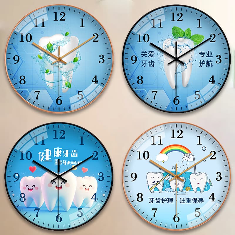 Dental Wall Clock for Clinic, Oral Clinic, Tooth Implant Clinic, Creative Quartz Clock
