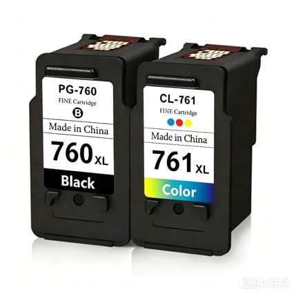 Compatible with Canon PG760 Ink Cartridge CL761 Ink Cartridge for PIXUS TS5370 Printer