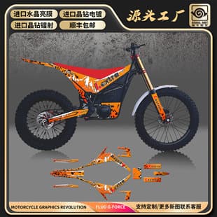 Arctic Leopard Electric Trial Off-Road Motorcycle ArcticLeopard E-XT Custom Decals Stickers