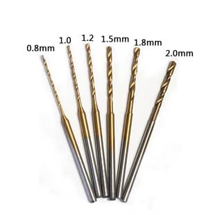 Yibaida Cross-border Hot Selling Titanium-coated Stepped Twist Drill Bit 2.35mm Shank Amber Honey Wax Craft Drilling Machine Electric Grinder