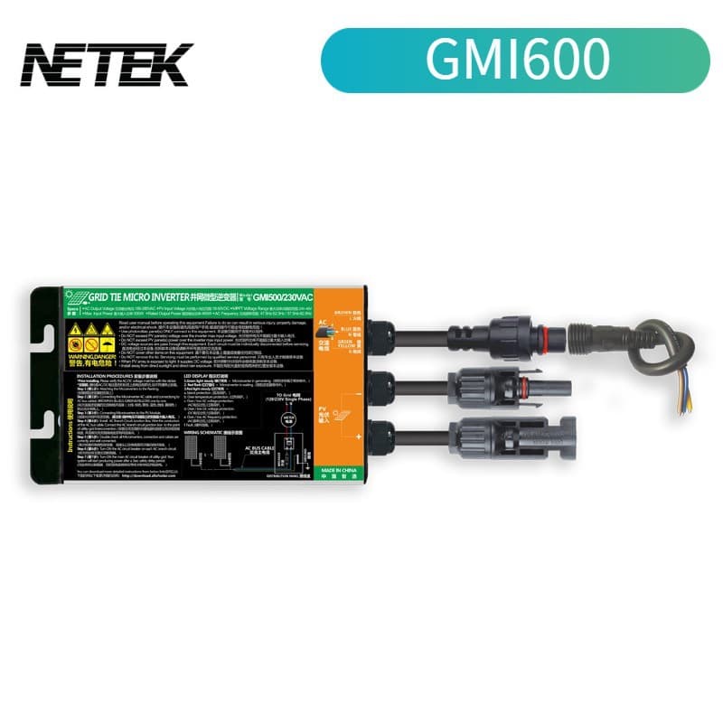GMI600W balcony garden small solar power generation system MPPPT sine wave micro inverter outlet