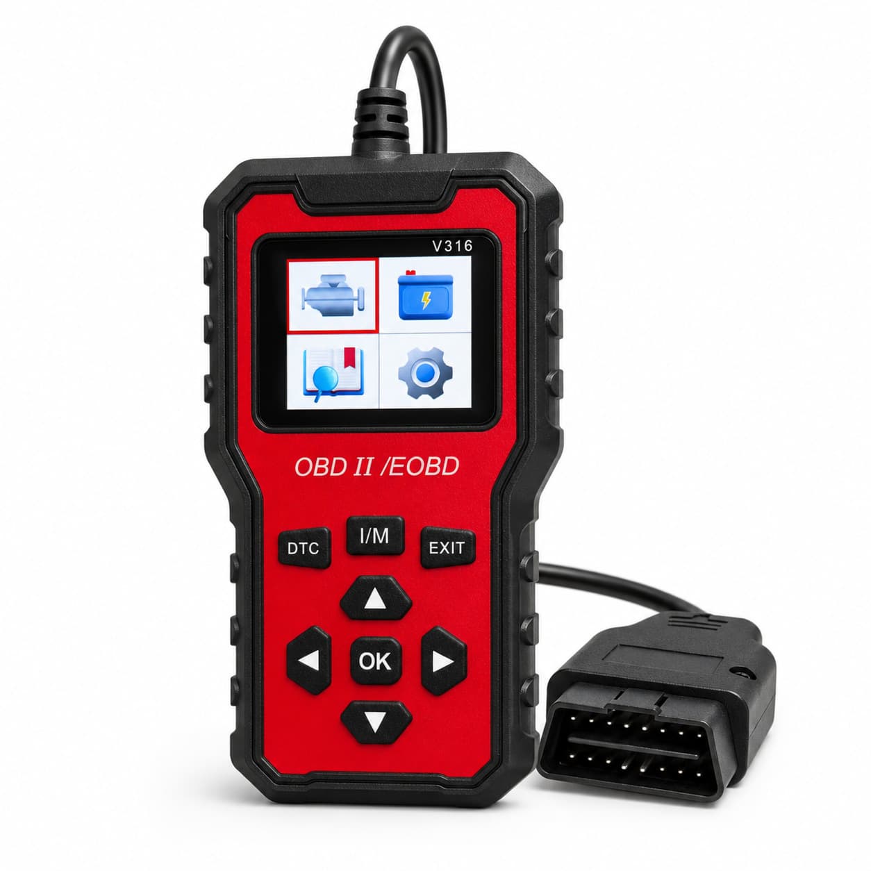 V316 Handheld OBD2 Automotive Fault Diagnostic Instrument General Car and Light Truck Tester after 1996