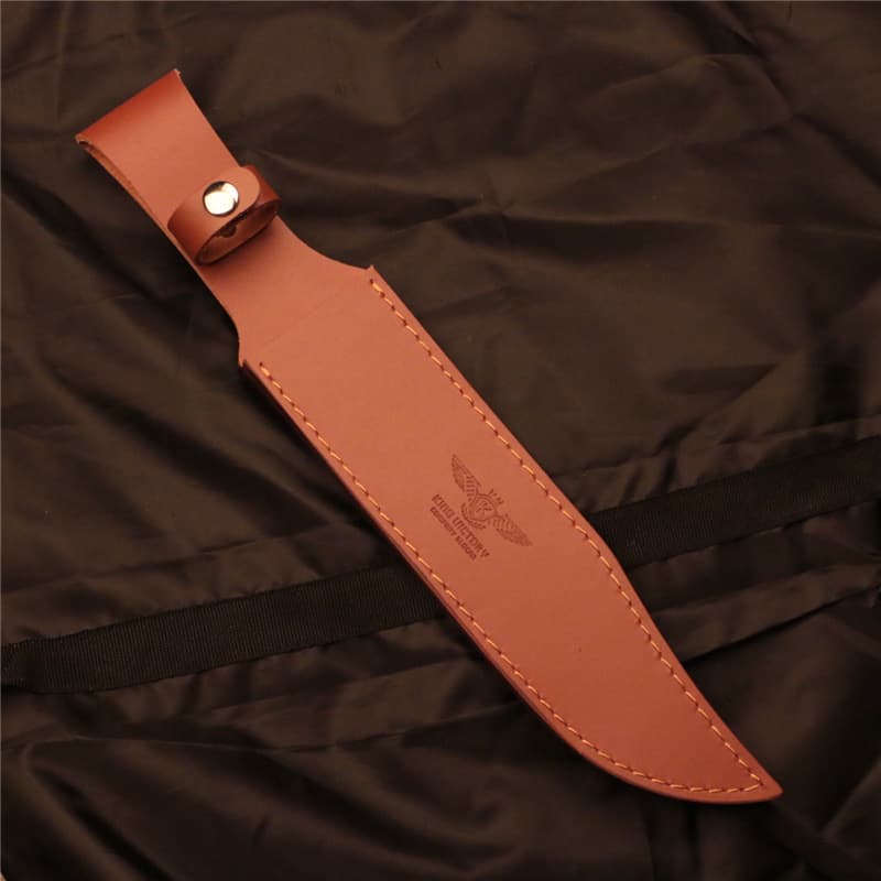 Genuine Leather Knife Sheath Holster Thick Portable EDC Knife Case for Outdoor Survival
