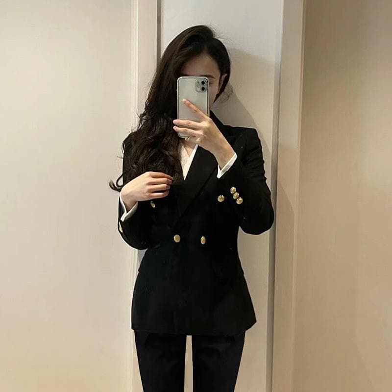 Women's Formal Suit Set for College Students Civil Service Interview Workwear Spring Autumn New Professional Blazer Suit Set High-end Suit