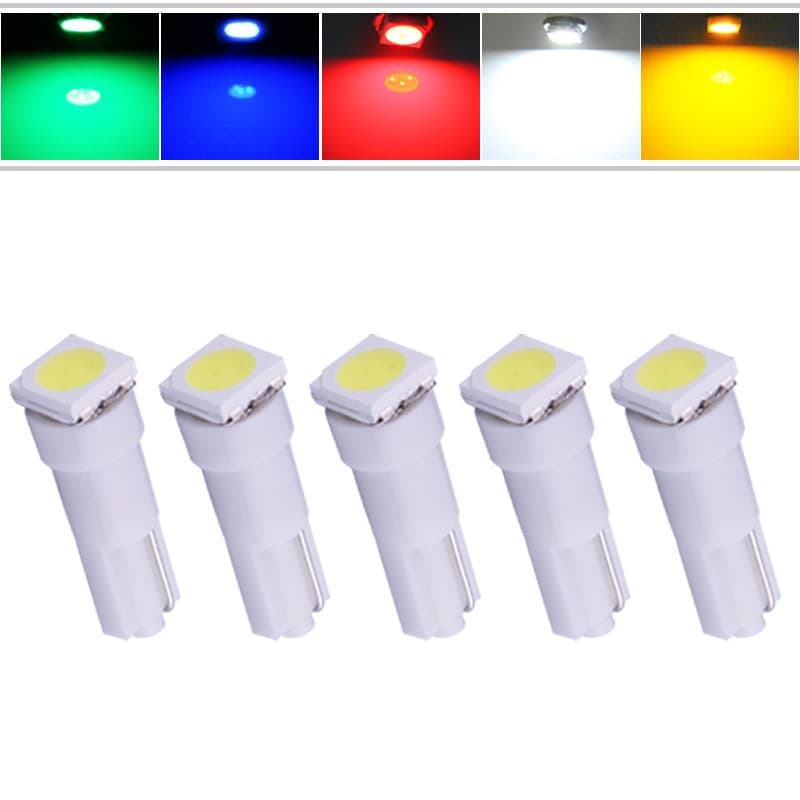 T5 5050 LED Car Dashboard Instrument Wide Beam Light Universal Fit Automotive Gauge Lighting PCB Material High Intensity Long Life