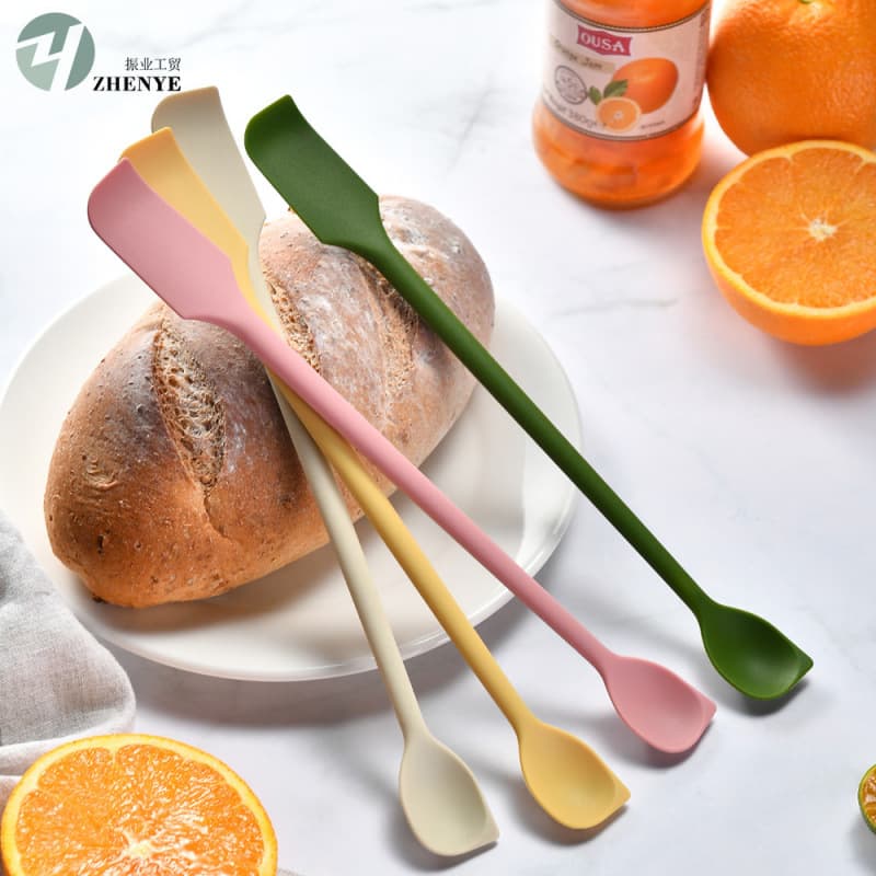 Kitchen Silicone Scraper Baking Jam Spatula Cake Scraper Silicone Knife Scraper Spatula
