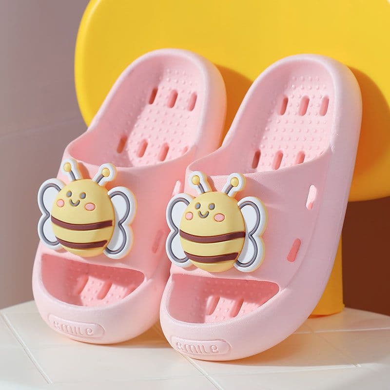 Hollow Children's Slippers, Bathroom Quick-Dry Breathable Anti-Slip Sandals for Girls, Home Indoor Slippers
