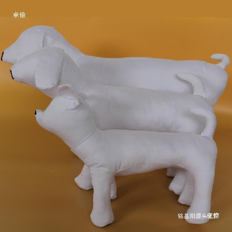 Dog Clothes Model Fake Dog Model Puppy Clothes Display Black White Static Shot 2 Costumes