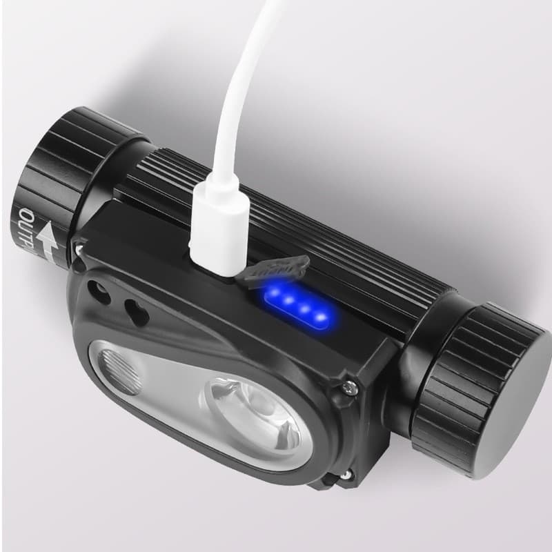 Cross-Border Hot-Selling Type-C Charging Induction Bright Headlamp XHP50 LED Rechargeable Magnetic Work Headlamp