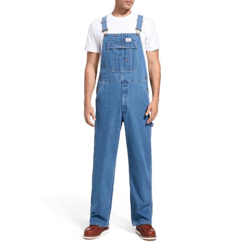 Men's Denim Bib Overall Mens Relaxed Fit Overall Midweight