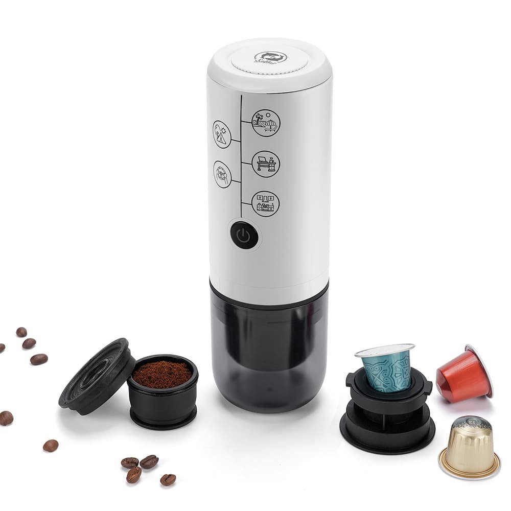 New Cross-Border E-Commerce Outdoor Portable Wireless Charging Office Home 2-in-1 Electric Capsule Espresso Coffee Machine